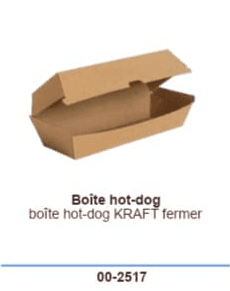 Boîte hot-dog