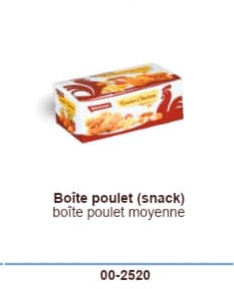 Boîte poulet (snack)