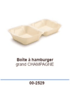 Boite à hamburger